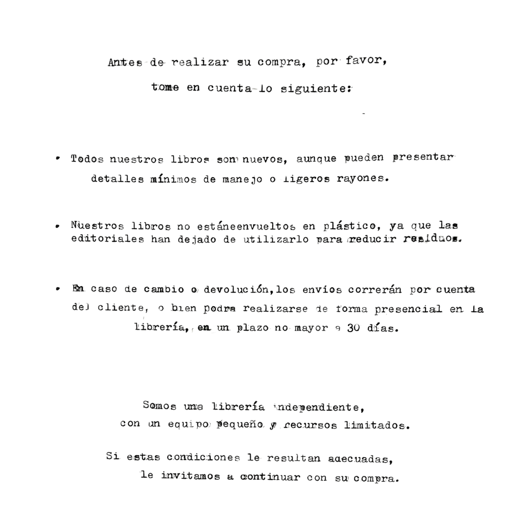 Antes de realizar su compra, por favor tome en cuenta lo siguiente • Todos nuestros libros son nuevos, aunque pueden presentar detalles mínimos de manejo o ligeros rayones. • Nuestros libros no es-4.webp