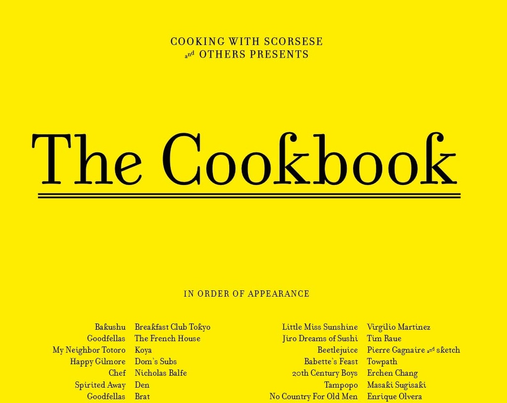 Kenjiro Kirton Cooking with Scorsese - the Cookbook (Hardback)