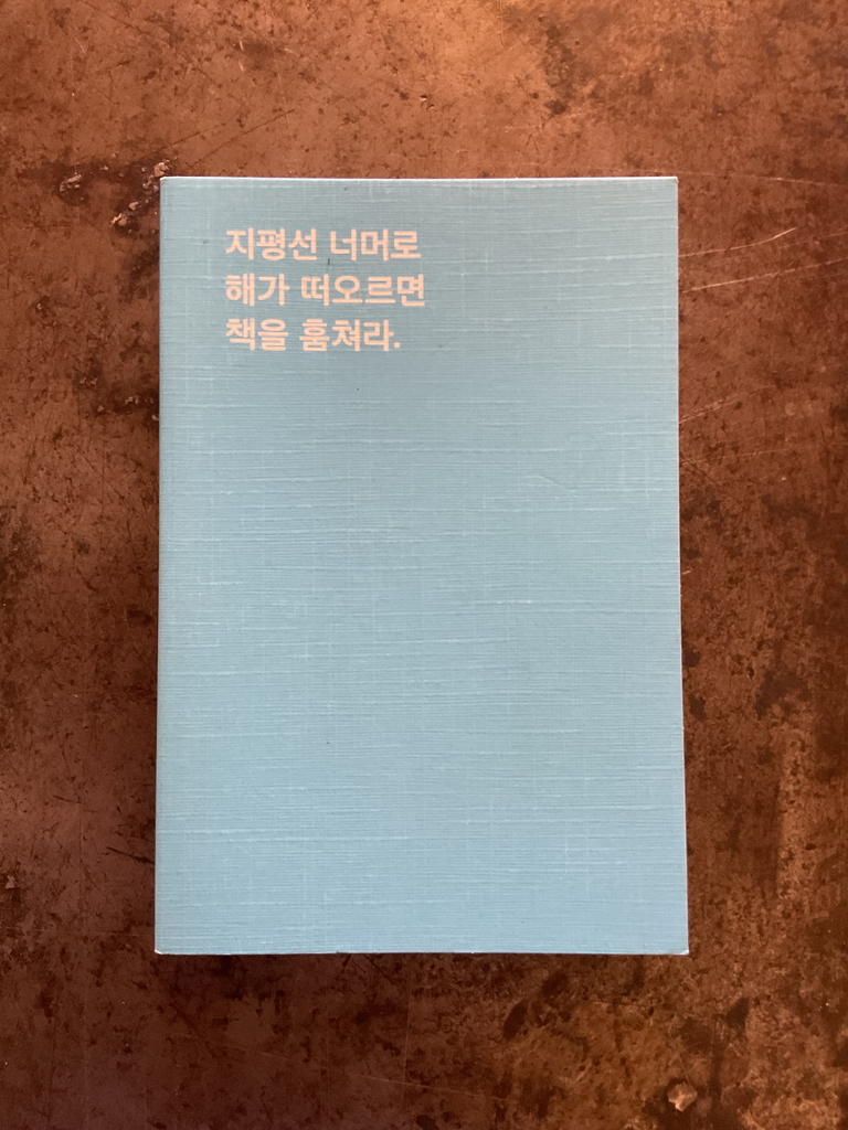 David Horvitz cómo robar un libro en coreano