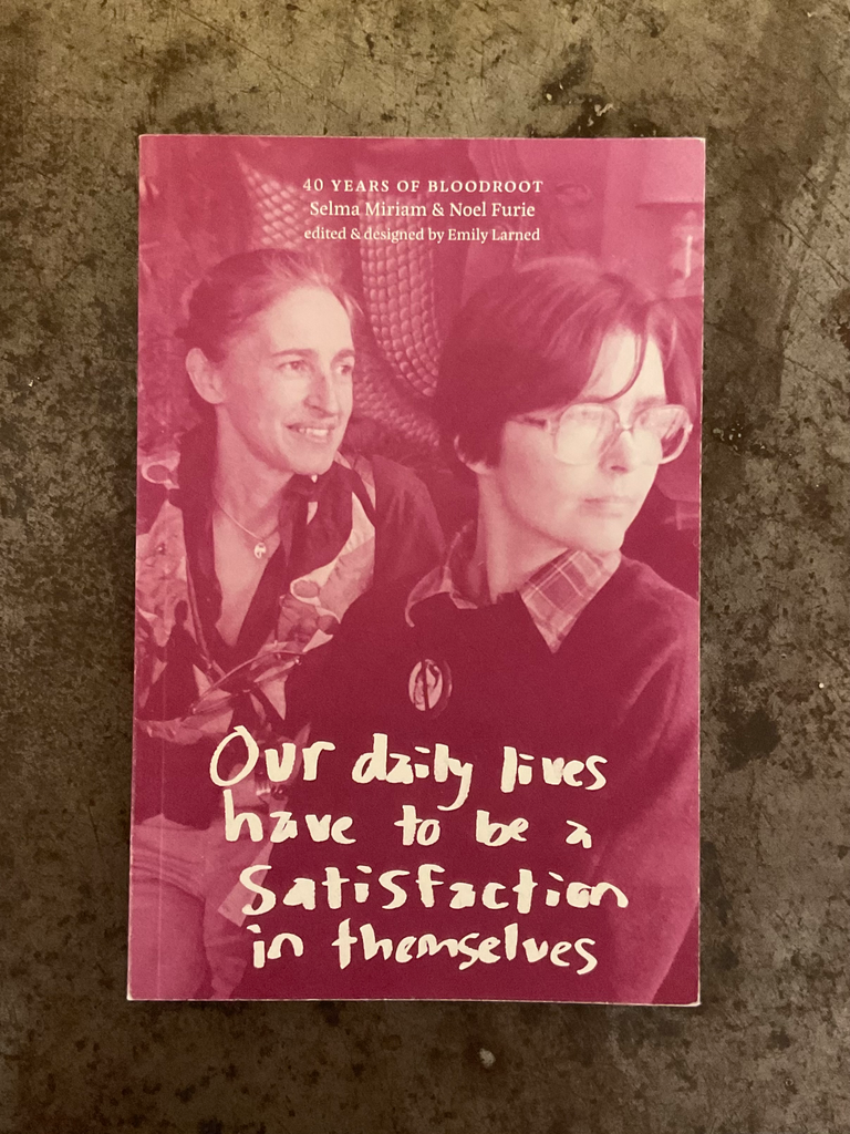 Our daily lives have to be a satisfaction in themselves