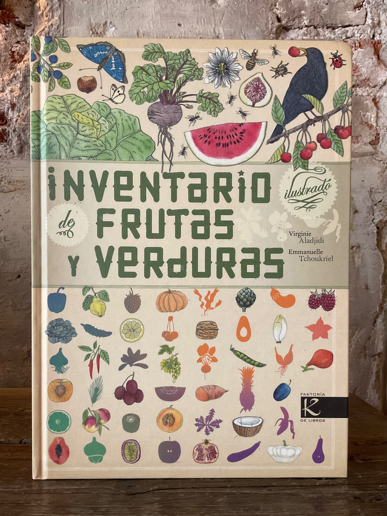 Inventario ilustrado de frutas y verduras
