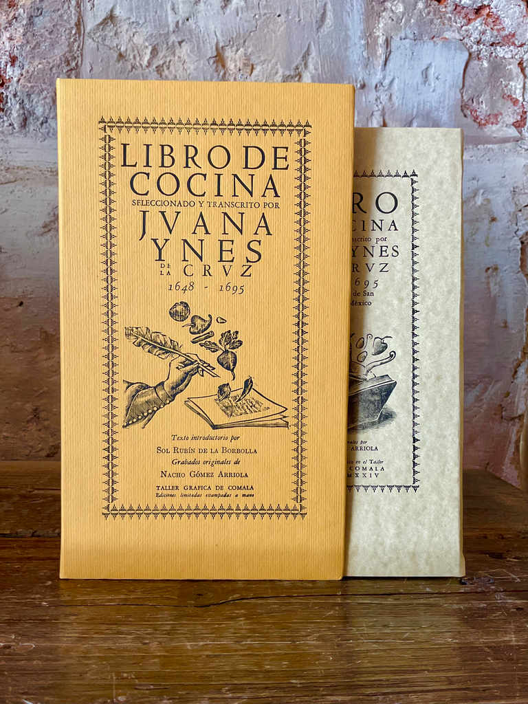 Libro de Cocina Sor Juana. Hecho a mano. Taller de Grabado Comala