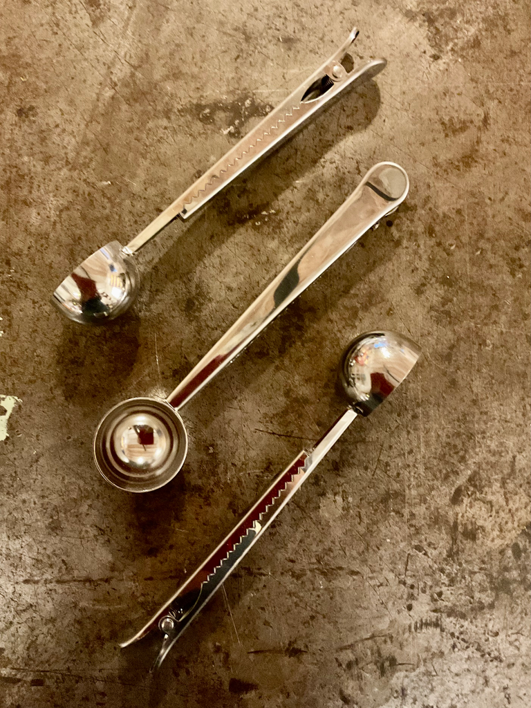 Cuchara de café con Clip (Acero Inoxidable)