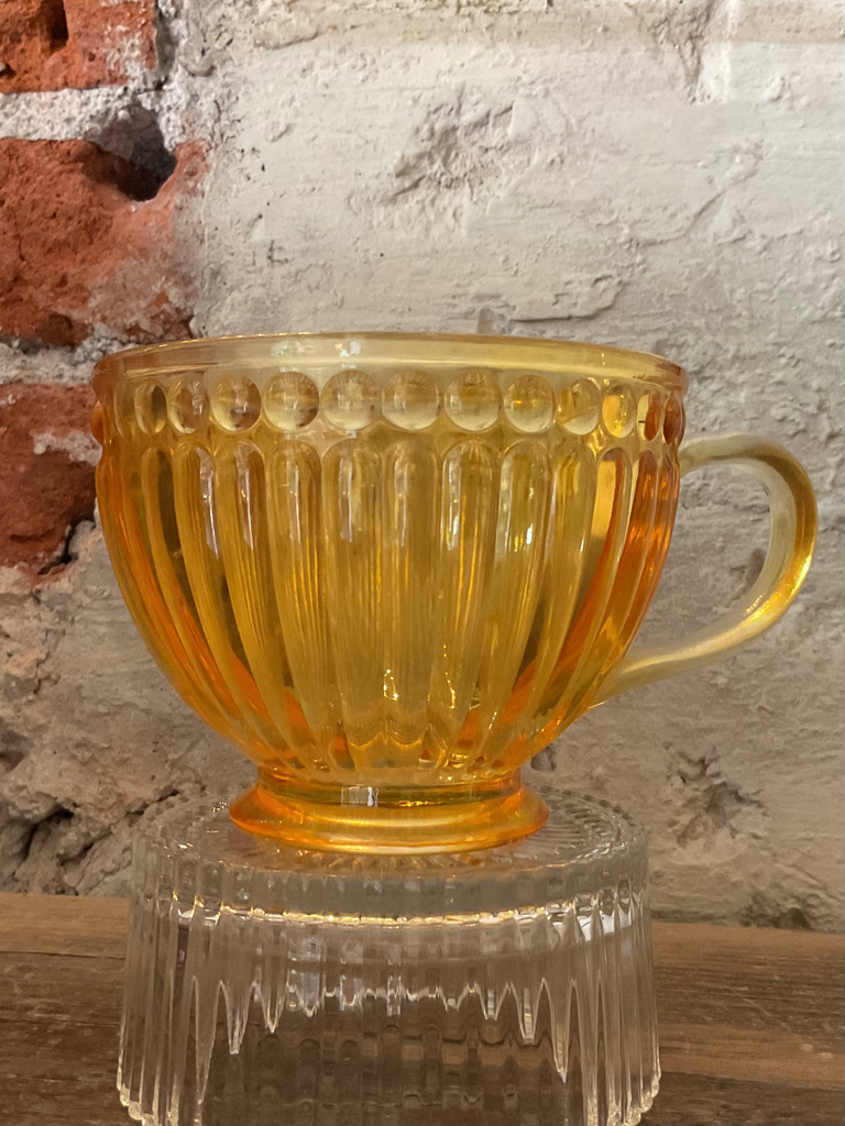 Taza vidrio Amarilla