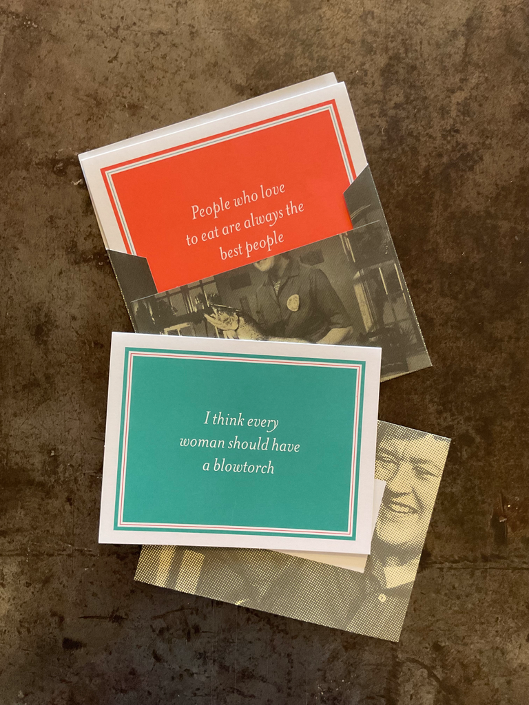 Tarjeta. Julia Child 