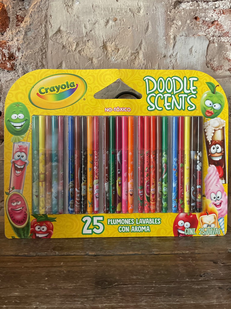 Crayola Doodle Scents Plumones lavables 25 pz