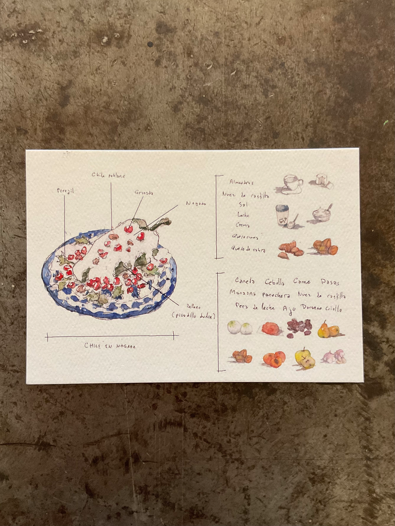 Postal chile en Nogada