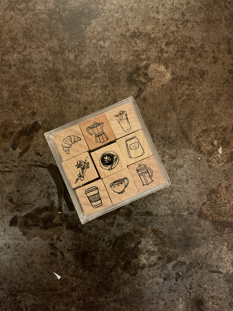 Sellos de café (set de 9 piezas)