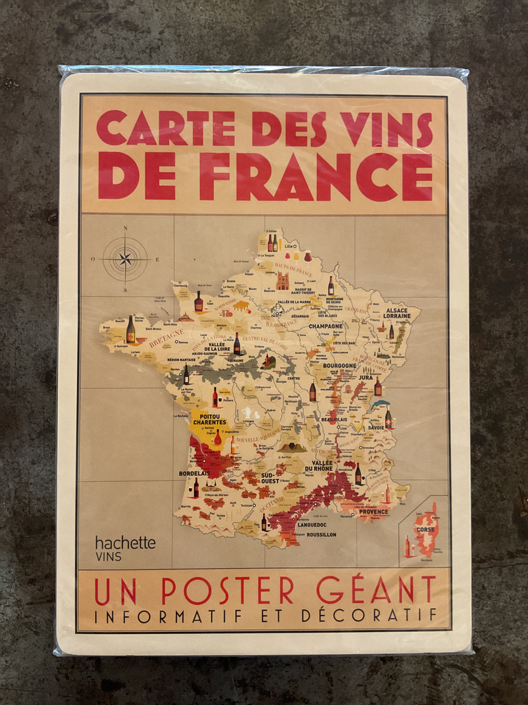 Carte des vins de France/ Poster mapa