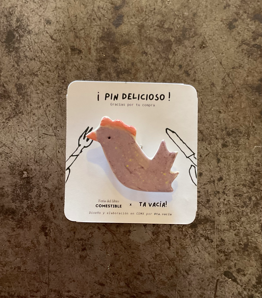 Pin cerámico x Ta Vacía Gallina