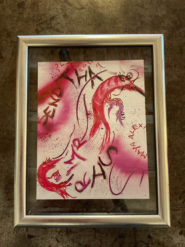 Print: Enmarcado: Camarón. Maya Alexis 