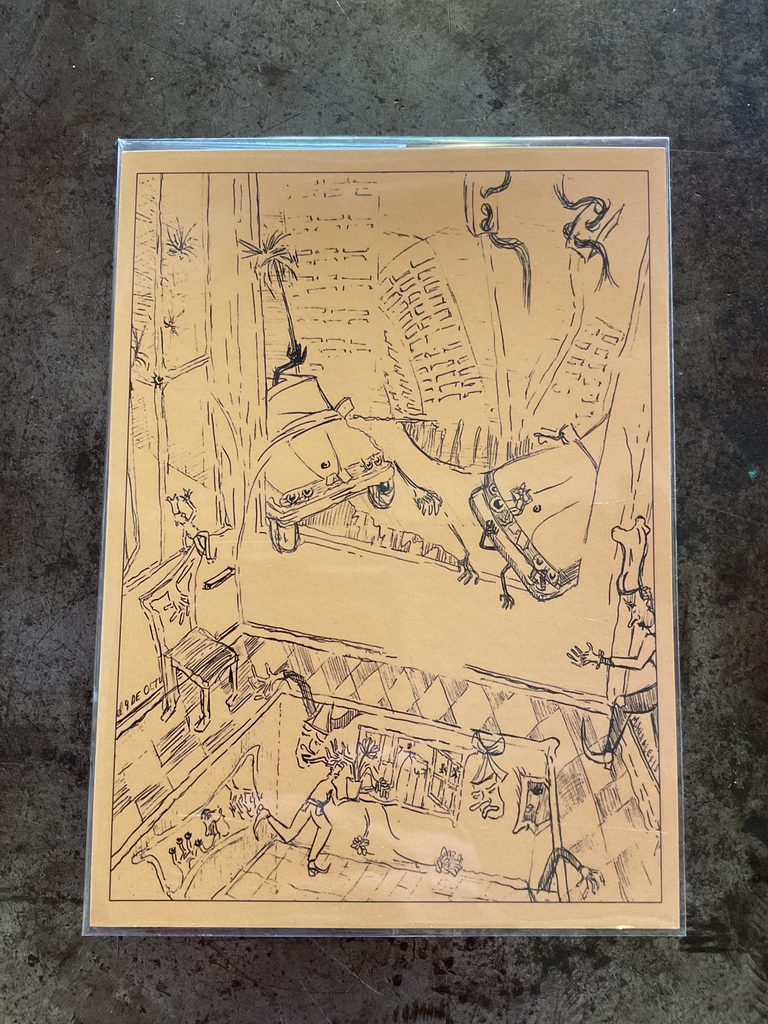 Print: Kitchen nightmare.Maya alexis.