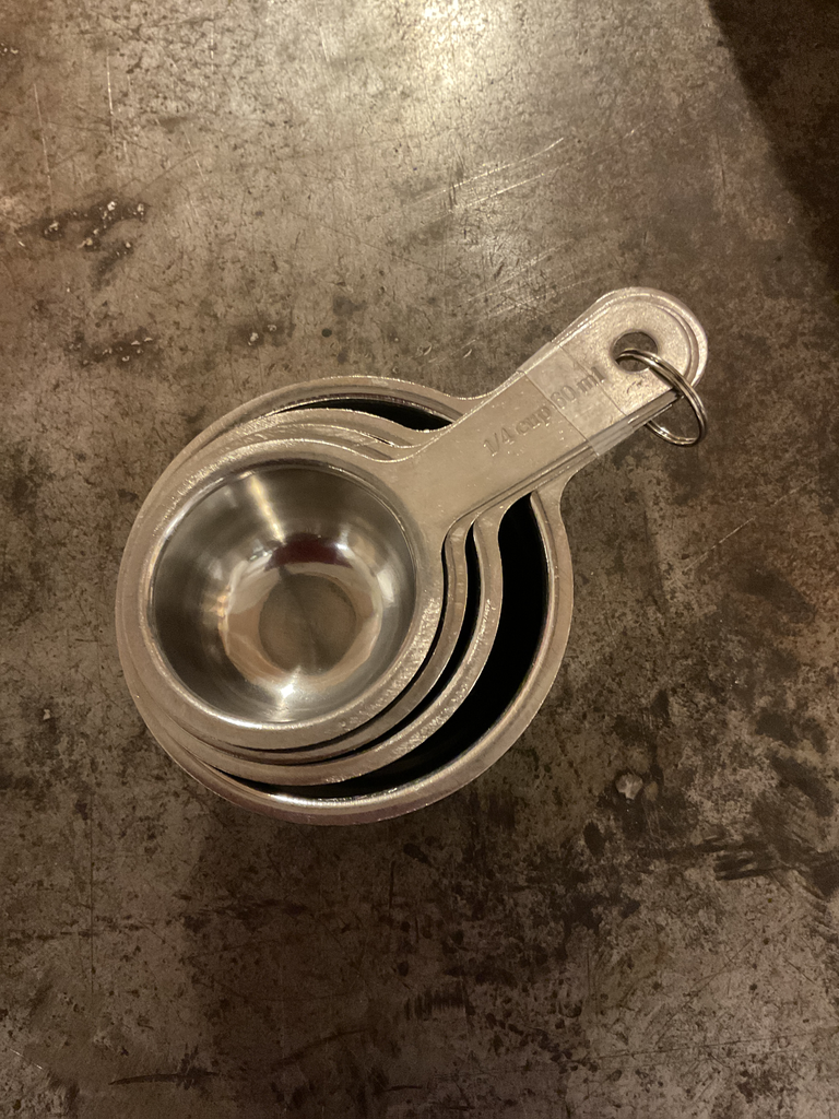 Taza medidora. Acero inoxidable