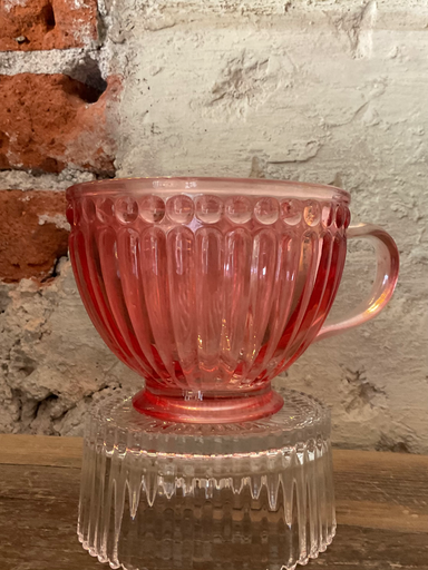 Taza vidrio Rosa