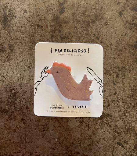 Pin cerámico x Ta Vacía Gallina