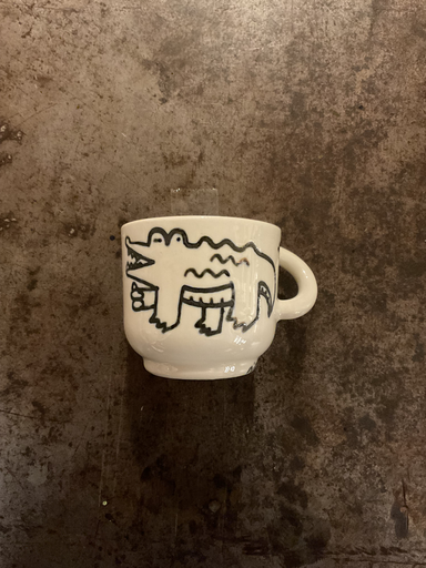 TA VACÍA Taza cocodrilo
