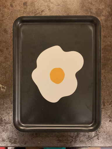 Charola huevo estrellado 